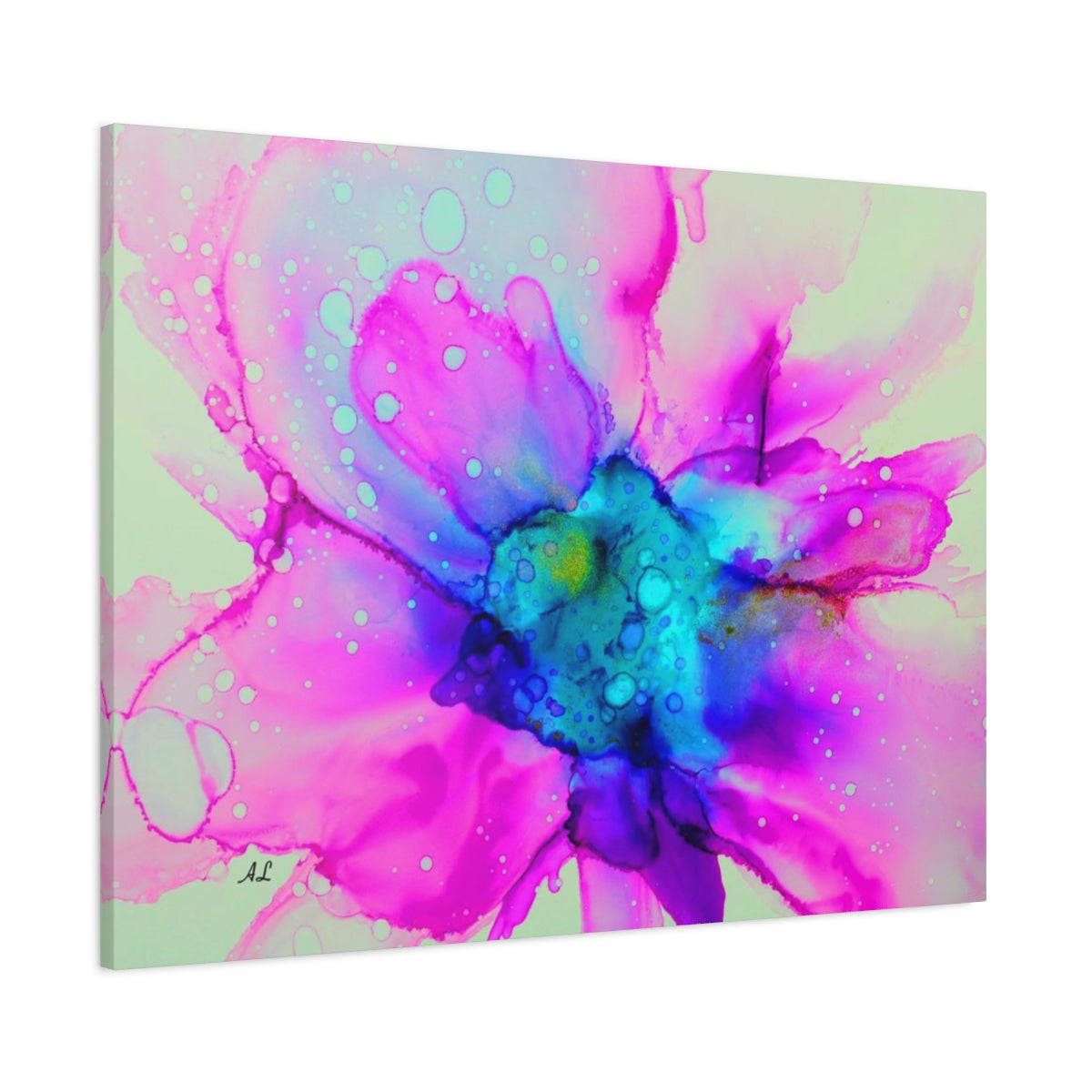 Abstract Pink Flower Canvas Print