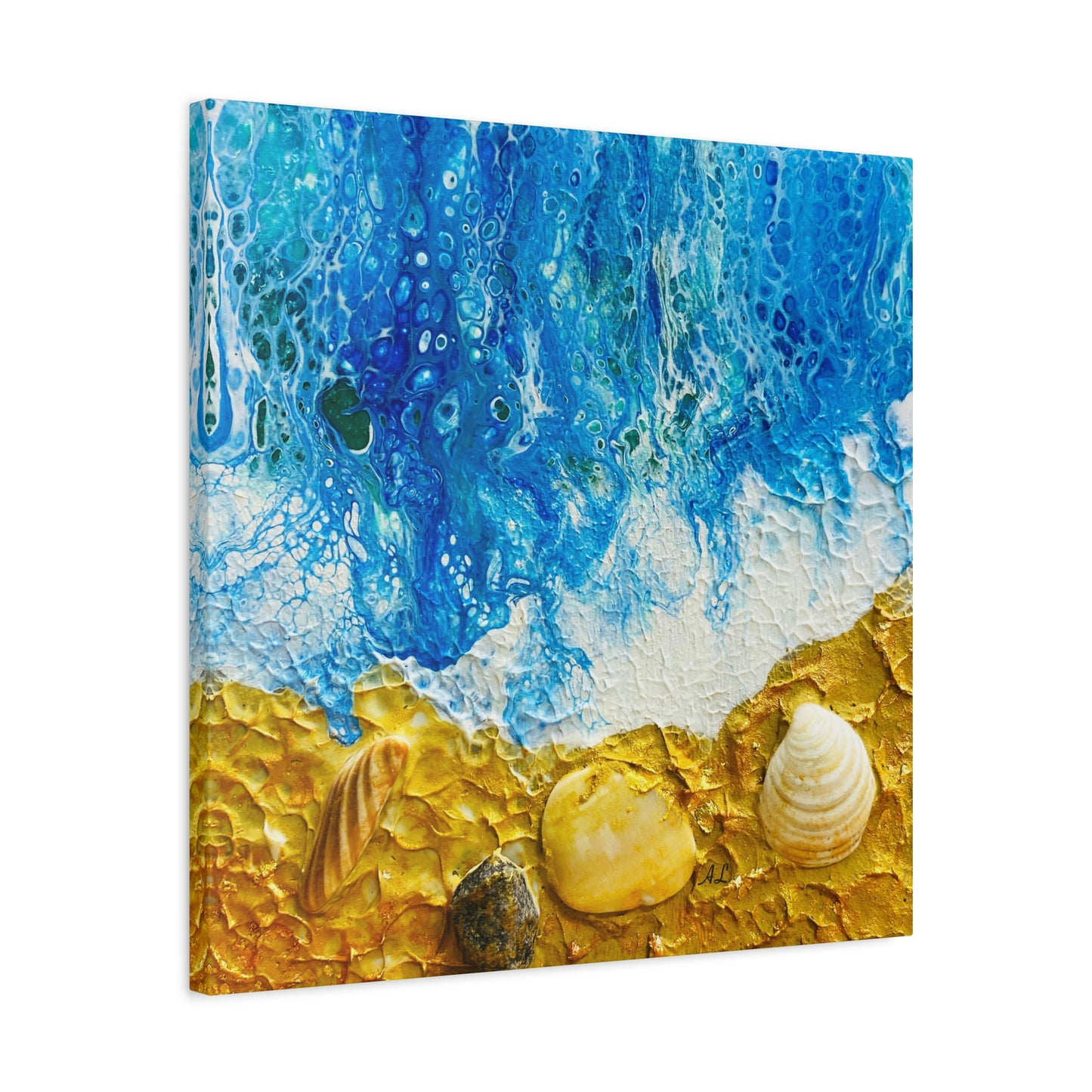 Ocean #4 Abstract Canvas Print