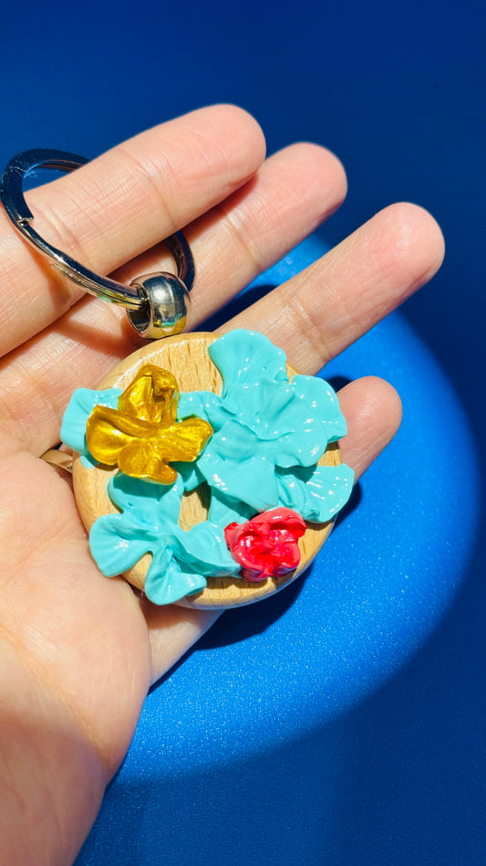 Keychain: Tiffany Blue Bouquet #12