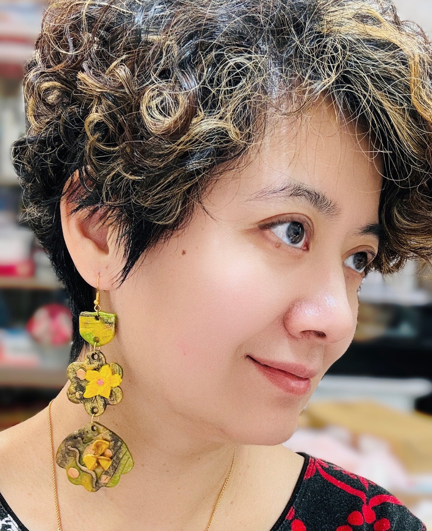 Earrings: Spring Flower #5