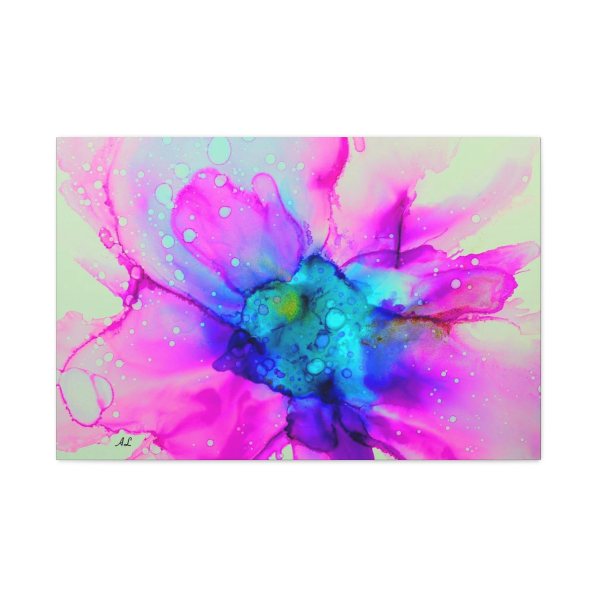 Abstract Pink Flower Canvas Print