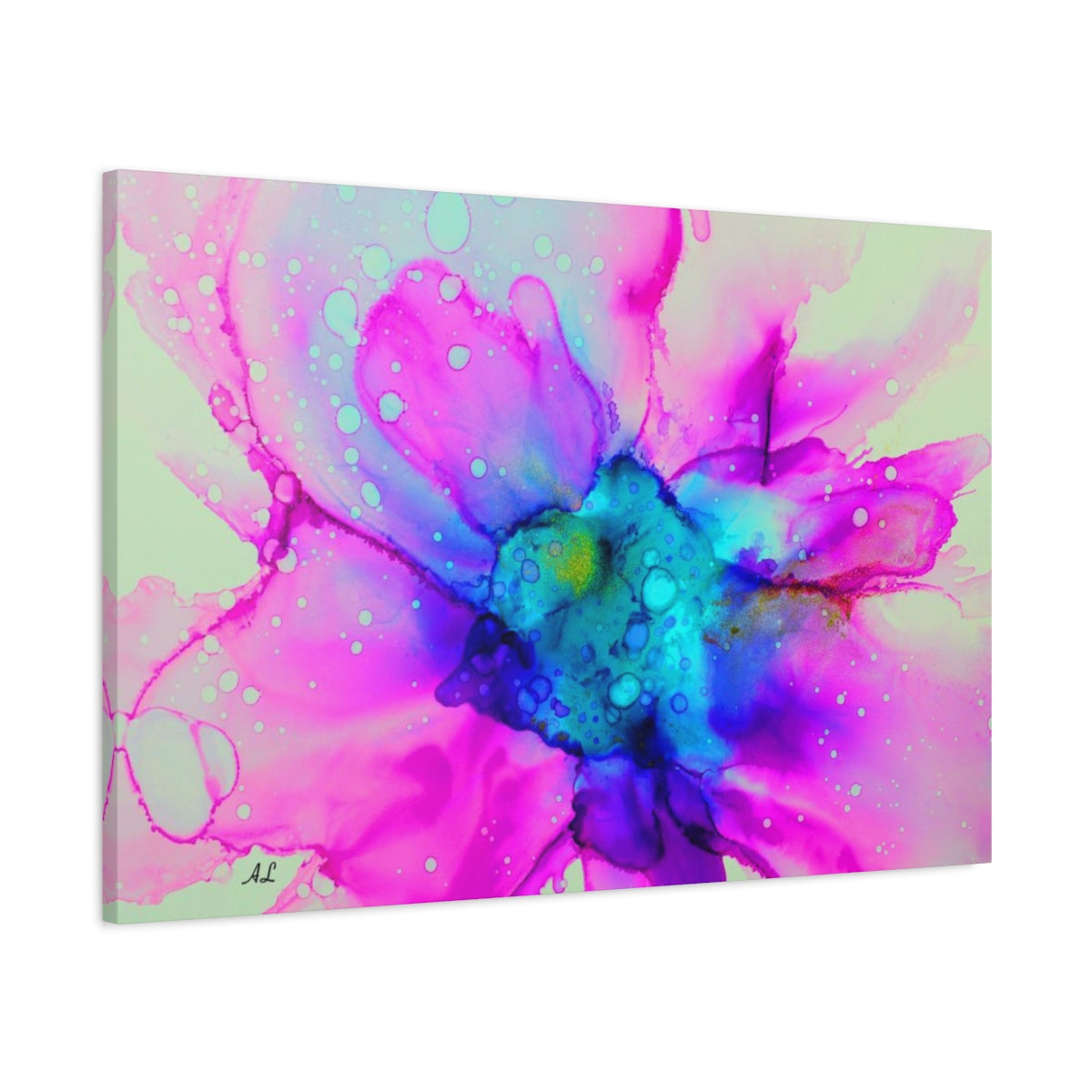 Abstract Pink Flower Canvas Print