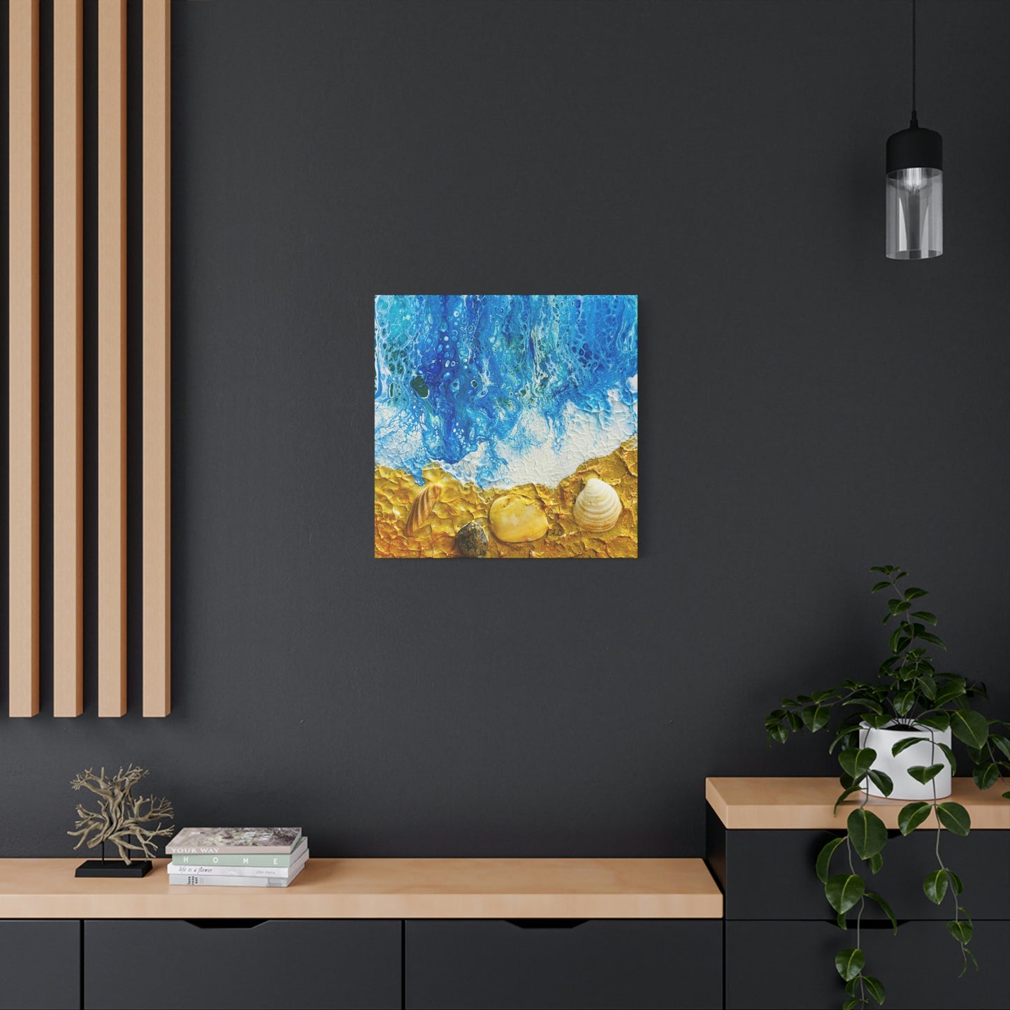 Ocean #4 Abstract Canvas Print