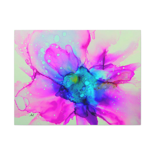 Abstract Pink Flower Canvas Print